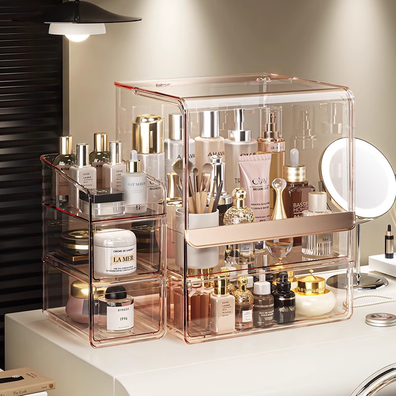 Luxury Skincare Collection - Menara Rias Perawatan Kulit Akrilik Organizer