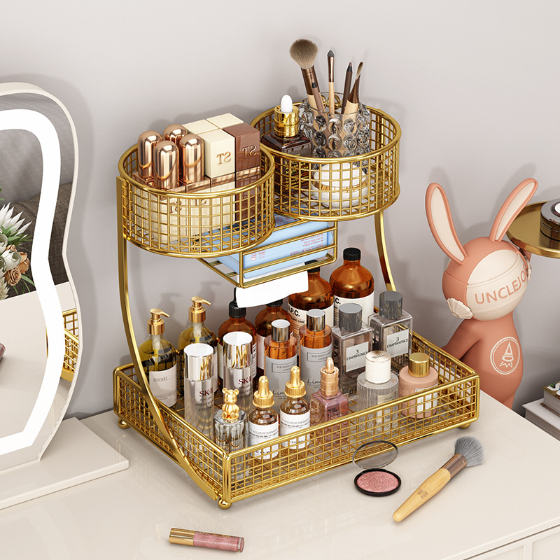 Luxury Skincare Gift Box - Kotak organizer kosmetik mewah untuk meja