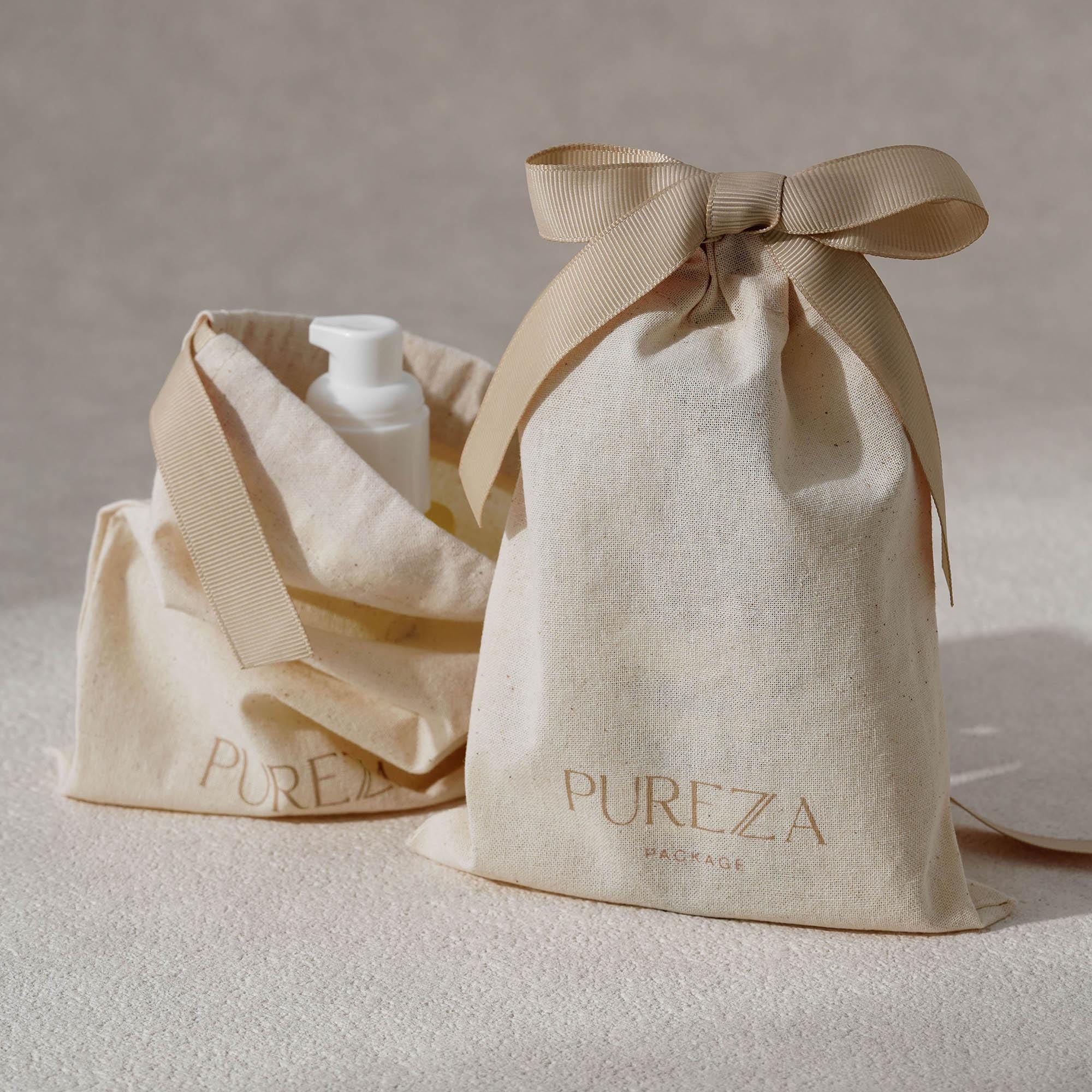 Luxury Skincare Event - Kantong Serut Katun Alami yang Dapat