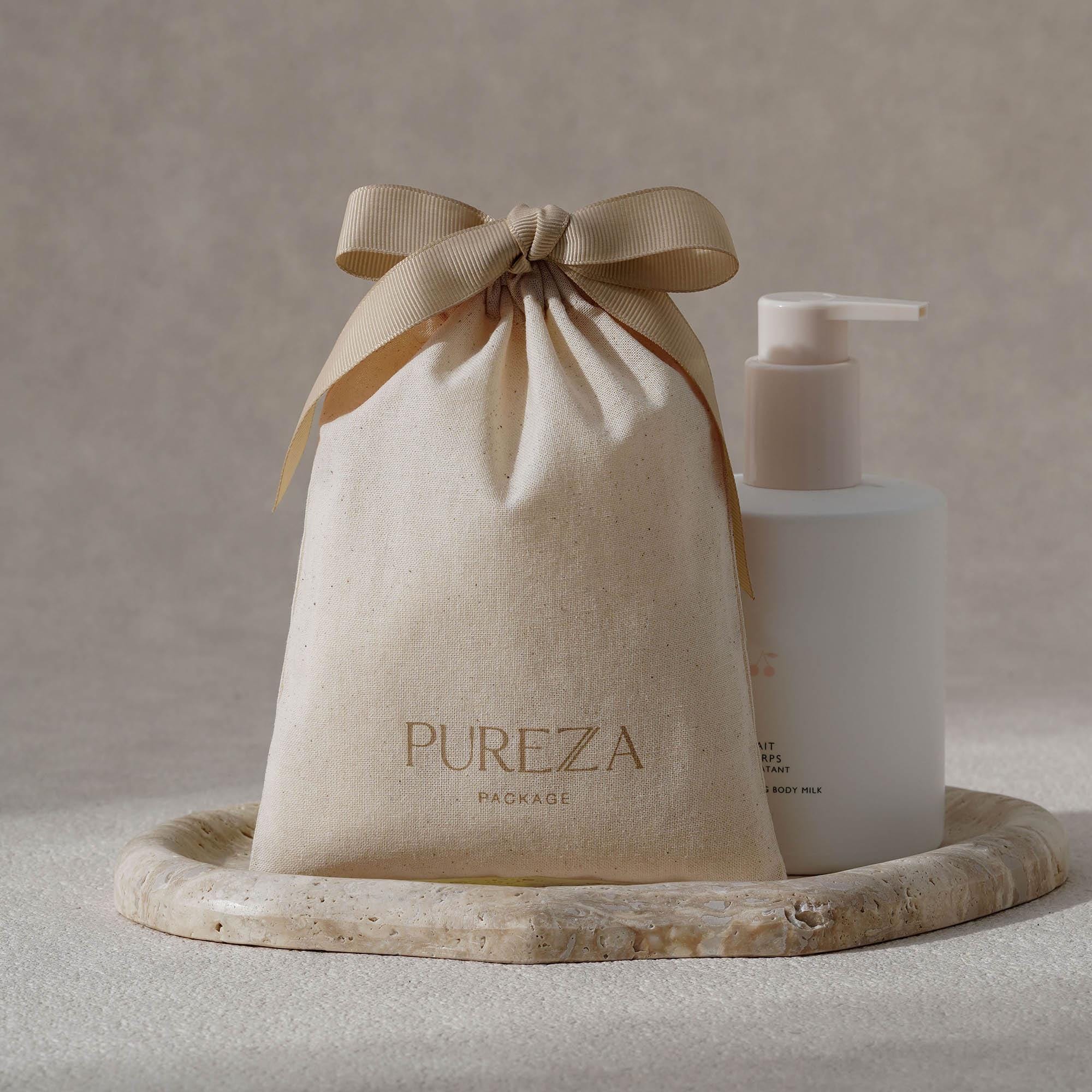 Kantong Serut Katun Alami yang - Luxury Skincare Event ulasan dan harga